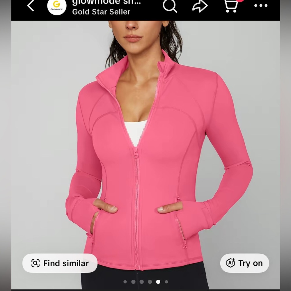 Glowmode Pink workout jacket